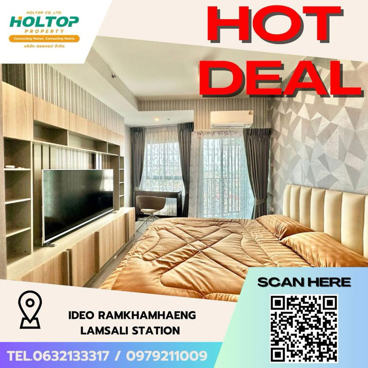 picture #Z1791💥050868🔥 Condo for rent at Ideo Ramkhamhaeng Lamsali Station - 1/9