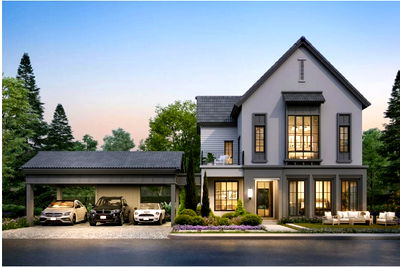Houses for sale King Mongkut University Of Technology Thonburi, Bang Khunthian Campus : 🏠 Show House for Sale – “Yarrow” Type (237 sq.m.) Project: Saransiri Thian Thale 30 | House No. 8/4 🏠