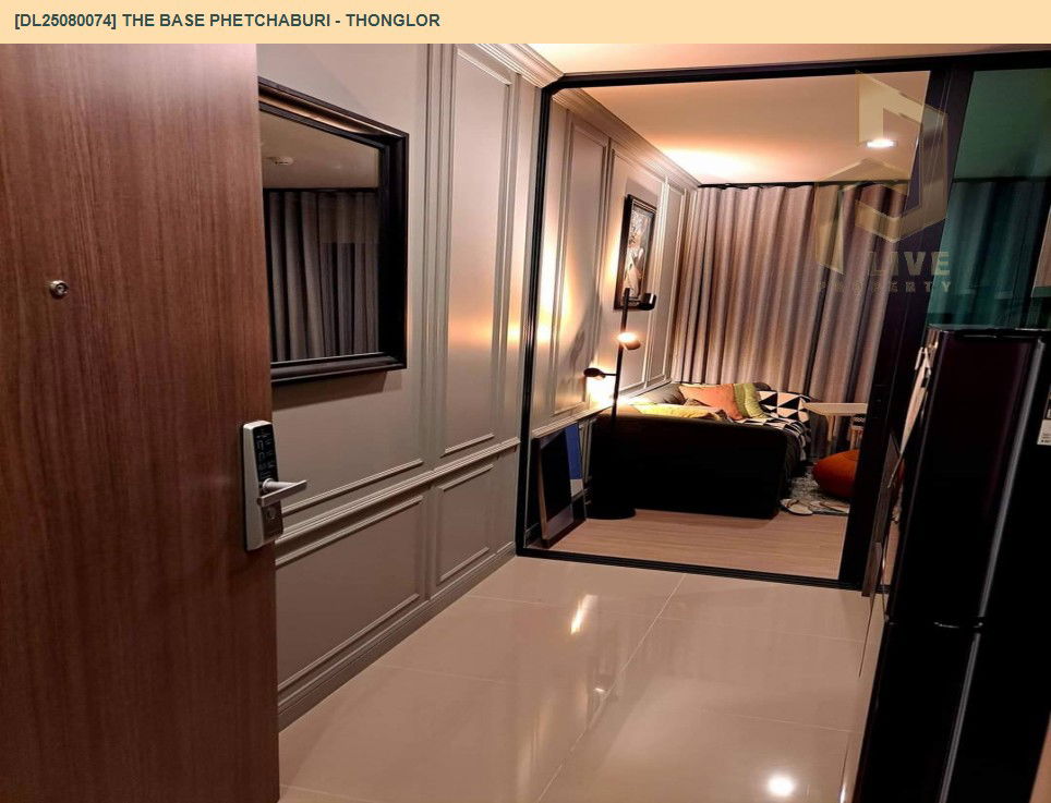 picture MDL25080074 Condo for rent, THE BASE Phetchaburi - Thonglor near BTS Phrom Phong, ready to move in, call urgently 0656133286 LineID @655ebbvc - 6/10