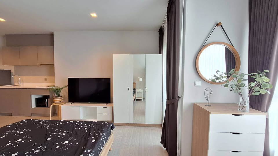 รูป ห้องสวย ให้เช่า 🔥 𝐋𝐢𝐟𝐞 𝐀𝐬𝐨𝐤𝐞-𝐑𝐚𝐦𝐚 𝟗 🔥 Studio 1 ห้องนอน 25 ตร.ม. Fully Furnished  [ 251010] - รูปที่ 2/6