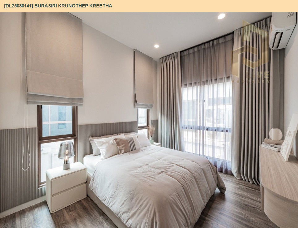 picture DL25080141 Condo for rent, BURASIRI KRUNGTHEP KREETHA near Airport Rail Link Hua Mak, ready to move in, call urgently 0656133286 LineID @534wlwof - 17/18