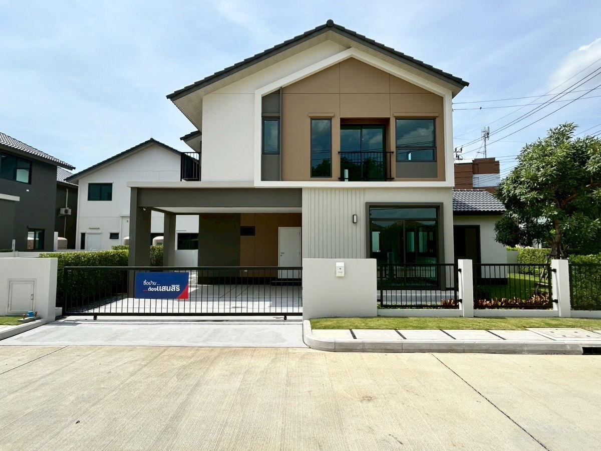 รูป บ้านเดี่ยวพร้อมโอน 🏡  แปลงส่วนตัว หน้าบ้านไม่ชนใคร  พื้นที่สีเขียวด้านข้าง  111/2 - รูปที่ 1/6