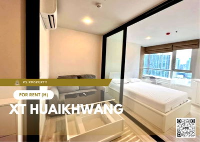 Condos for rent : Luxury condo for rent, XT Huai Khwang, special price, 2-year contract, free internet installation ‼️🔥