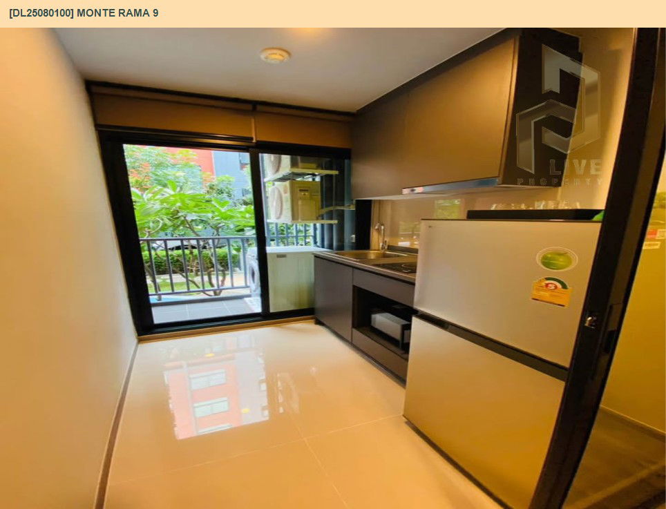 รูป DL25080100 ให้เช่าคอนโด มอนเต้ พระราม 9 (Monte Rama 9) ใกล้ สายสีส้ม พร้อมเข้าอยู่ โทรด่วน 0638692663 LineID @655ebbvc - รูปที่ 4/6