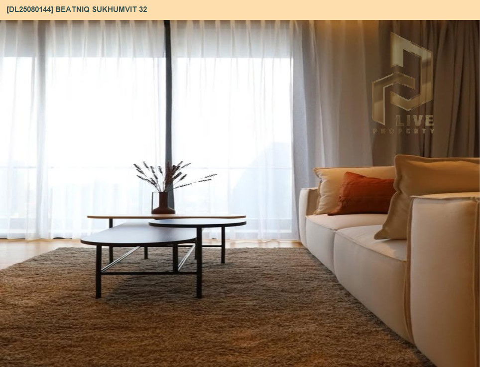 picture DL25080144 Condo for rent, Beatniq Sukhumvit 32 near BTS Thong Lo, ready to move in, call urgently 0656133286 LineID @534wlwof - 6/12