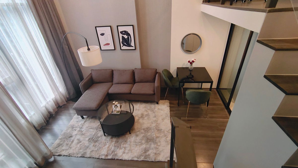 รูป 	🌟 Knightsbridge Duplex พระราม 9 – วิวสวย เพดานสูง ใจกลางเมือง! - รูปที่ 17/21