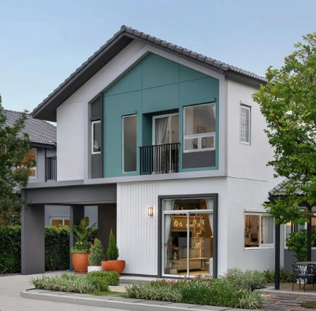 รูป ขายบ้านเดี่ยวแปลงมุม ราคาพิเศษลด 5แสน โครงการคุณภาพ ทำเลติดถนนใหญ่ ใกล้ มอเตอร์เวย์ M6 - รูปที่ 1/3