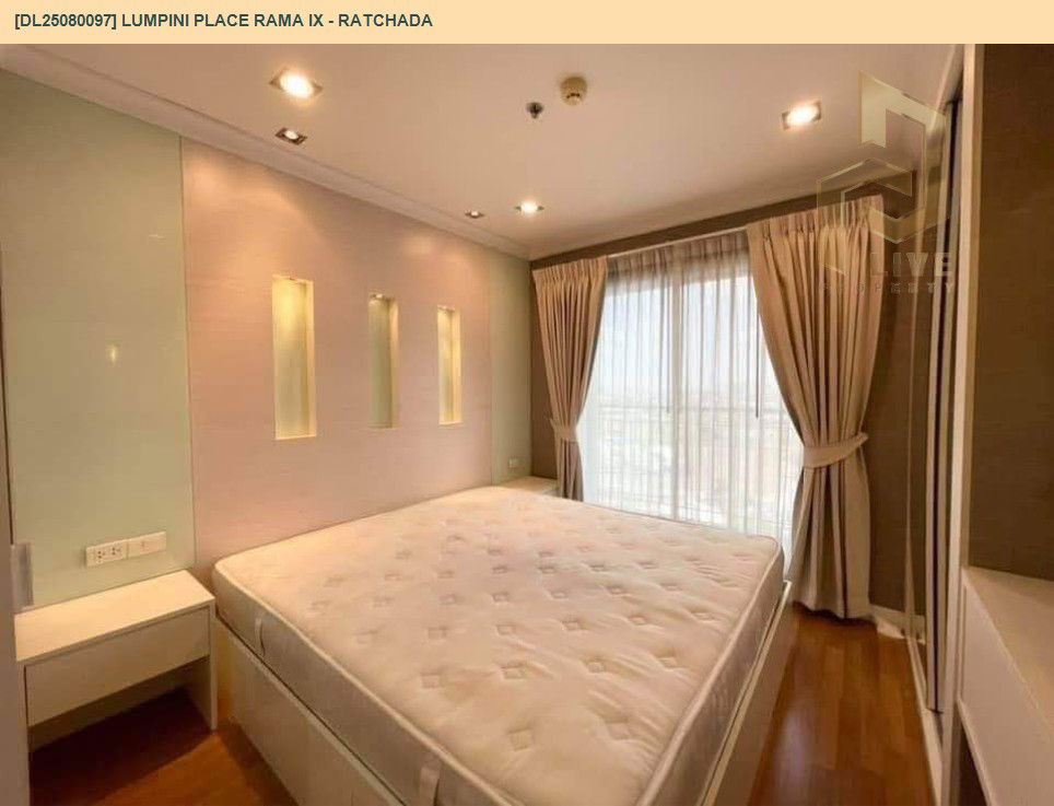 picture DL25080097 Condo for rent, Lumpini Place Rama IX - Ratchada near MRT พระราม 9, ready to move in, call urgently 0656133286 LineID @534wlwof - 3/18