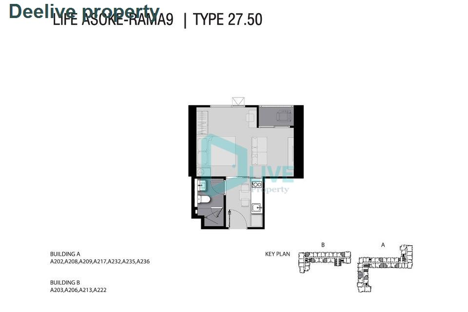 picture DL1165066 Condo for rent, Life Asoke - Rama 9 near MRT พระราม 9, ready to move in, call urgently 0656133286 LineID @655ebbvc - 7/7