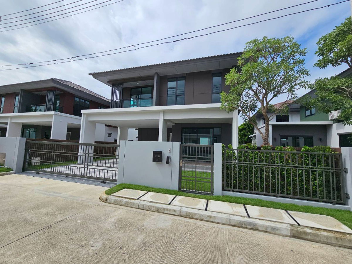 picture New phase detached house, 3 bedrooms, 3 bathrooms, ready to move in, beautiful house next to the main road Lam Luk Ka - 3/15