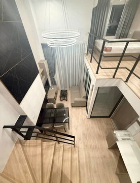 Condo for rent, Ideo Rama 9 Asoke Loft, 2 bedrooms, 1 bathroom, 31st floor, 45 sq m.