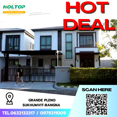 Houses for rent : #Z1790💥050868🔥House for rent: Grande Pleno Sukhumvit-Bangna