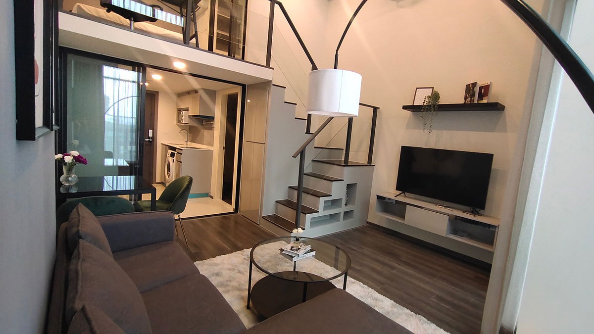 รูป 	🌟 Knightsbridge Duplex พระราม 9 – วิวสวย เพดานสูง ใจกลางเมือง! - รูปที่ 4/21
