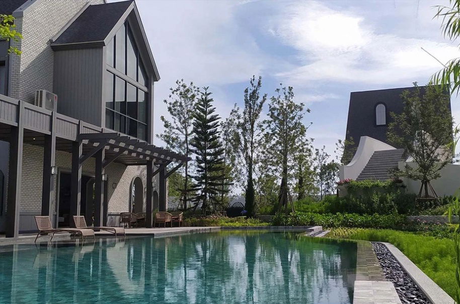 picture Saransiri Rama 2  for Sale (Fully Furnished Show House) , 91.5 sq.wah, next to Swimming Pool and Clubhouse Best Location  - 35/44