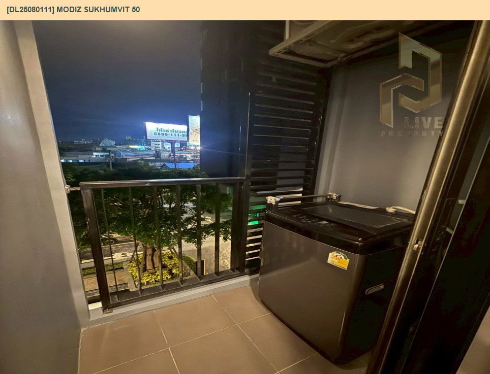 รูป DL25080111 ให้เช่าคอนโด โมดิซ สุขุมวิท 50 (MODIZ Sukhumvit 50) ใกล้ BTS อ่อนนุช พร้อมเข้าอยู่ โทรด่วน 0638692663 LineID @655ebbvc - รูปที่ 16/16