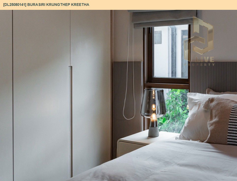 picture DL25080141 Condo for rent, BURASIRI KRUNGTHEP KREETHA near Airport Rail Link Hua Mak, ready to move in, call urgently 0656133286 LineID @534wlwof - 16/18