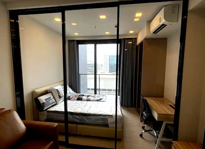 Condos for rent Huai Khwang : For Rent One9 Five ✨🌟 Studio 25 sq.m rent 19,000 month