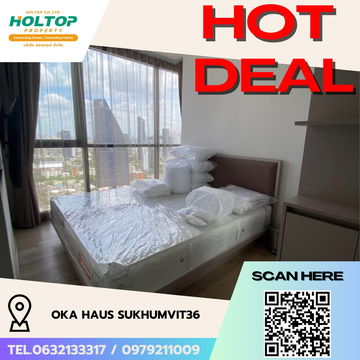 #R5532   🎉 050868 ให้เช่าคอนโด Oka Haus Sukhumvit36