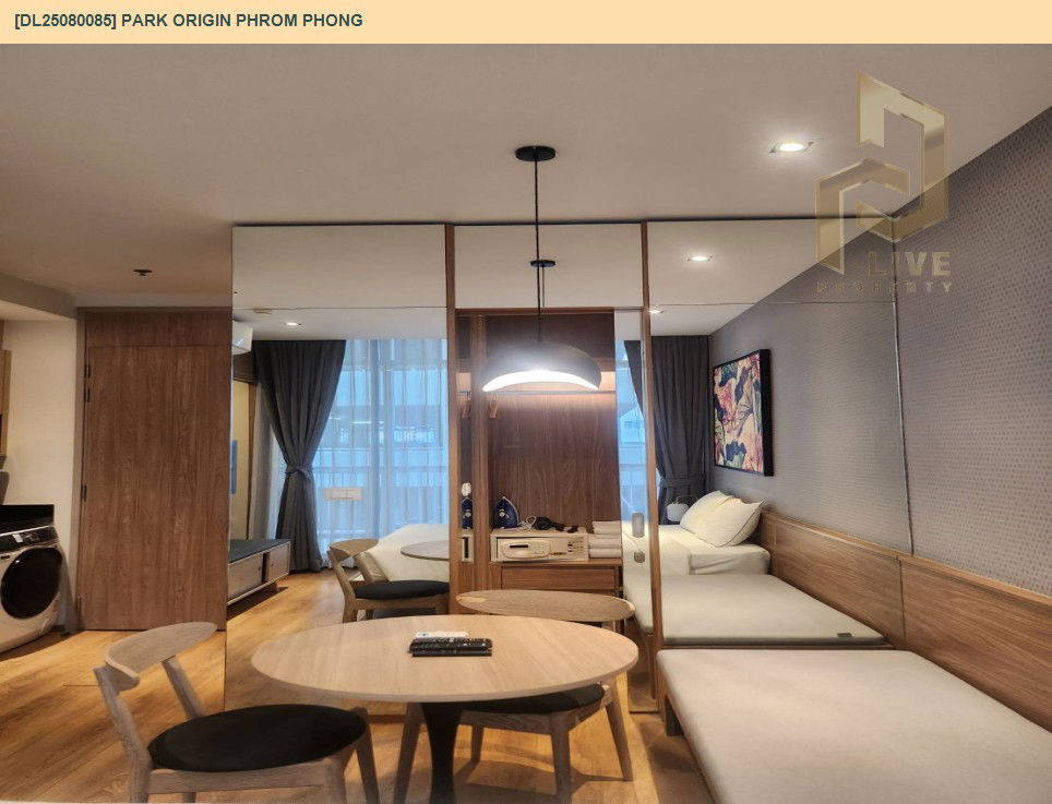 picture DL25080085 Condo for rent, PARK ORIGIN PHROM PHONG near BTS Phrom Phong, ready to move in, call urgently 0656133286 LineID @534wlwof - 5/8