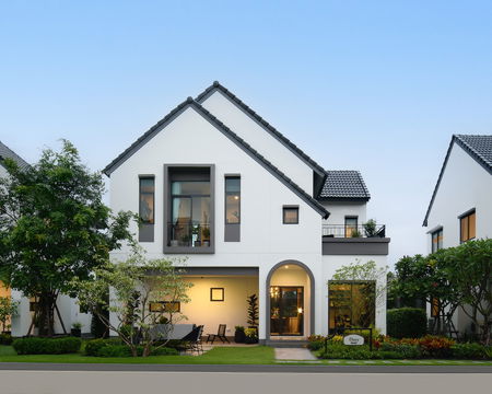 บ้านเดี่ยวสไตล์ยุโรปจากแสนสิริ บ้านเลขที่มงคล 165 ตร.ม. โครงการสราญสิริ บางนา (หลังมุม) มีเพียง 3 ยูนิต/ซอย