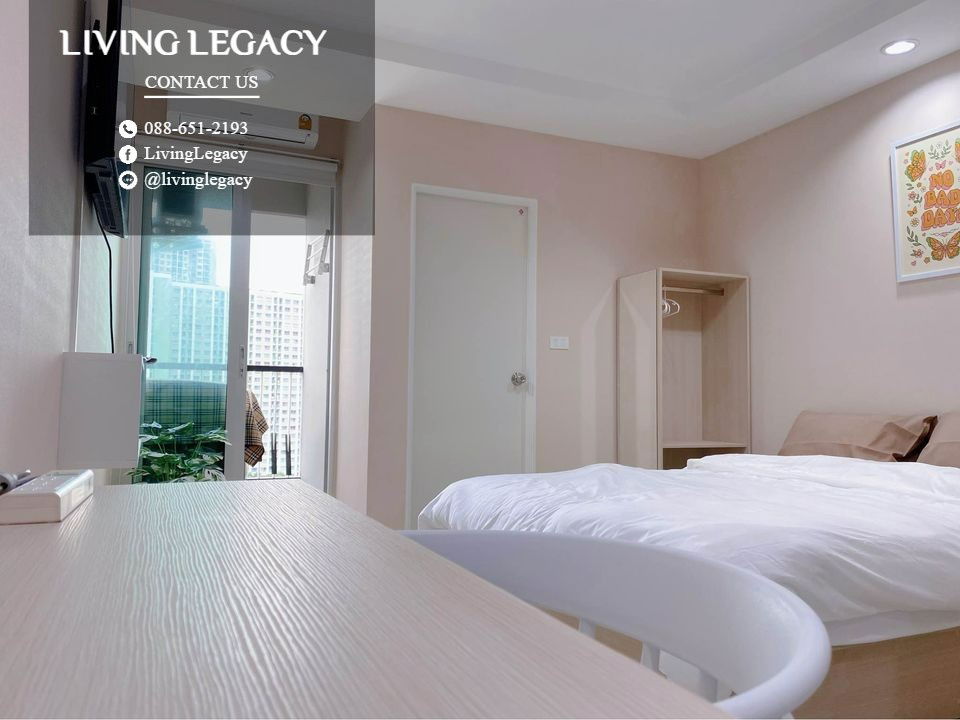 รูป SK1Z61 ให้เช่าคอนโด Asakan Place Srinakarindra 24 ตร.ม. ชั้น 13 line id : @livinglegacy - รูปที่ 3/15