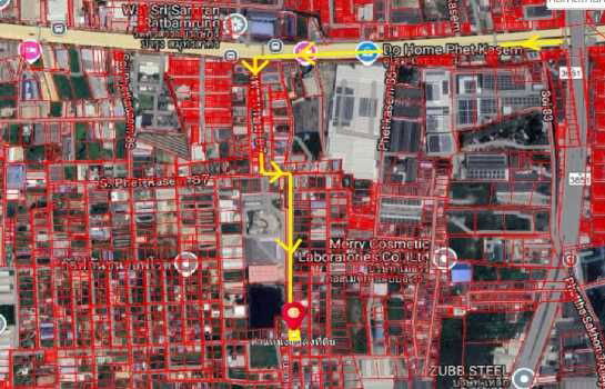 รูป ขาย ที่ดิน ที่ดินเปล่าถมแล้ว ซอย สุคนธวิท9 กระทุ่มแบน สมุทรสาคร 6 ไร่ 39 ตรว . - รูปที่ 2/3