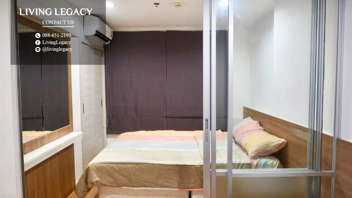 รูป SH62Z6 ให้เช่าคอนโด Lumpini Place Srinakarin - Huamark Station 26 ตร.ม. ชั้น 3 ตึก A line id : @livinglegacy - รูปที่ 2/10