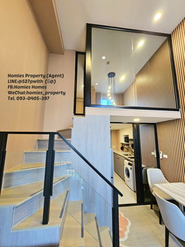 Duplex 34sqm. Condo Origin Plug and Play Ramkhamhaeng Triple Station, specious 360° panoramic view!