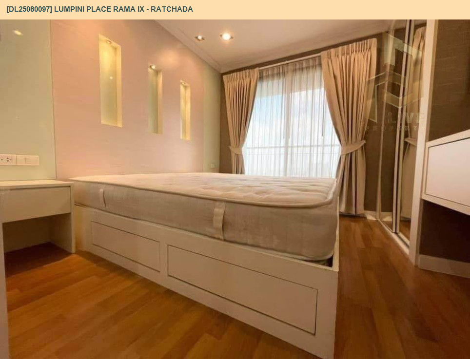 picture DL25080097 Condo for rent, Lumpini Place Rama IX - Ratchada near MRT พระราม 9, ready to move in, call urgently 0656133286 LineID @534wlwof - 16/18