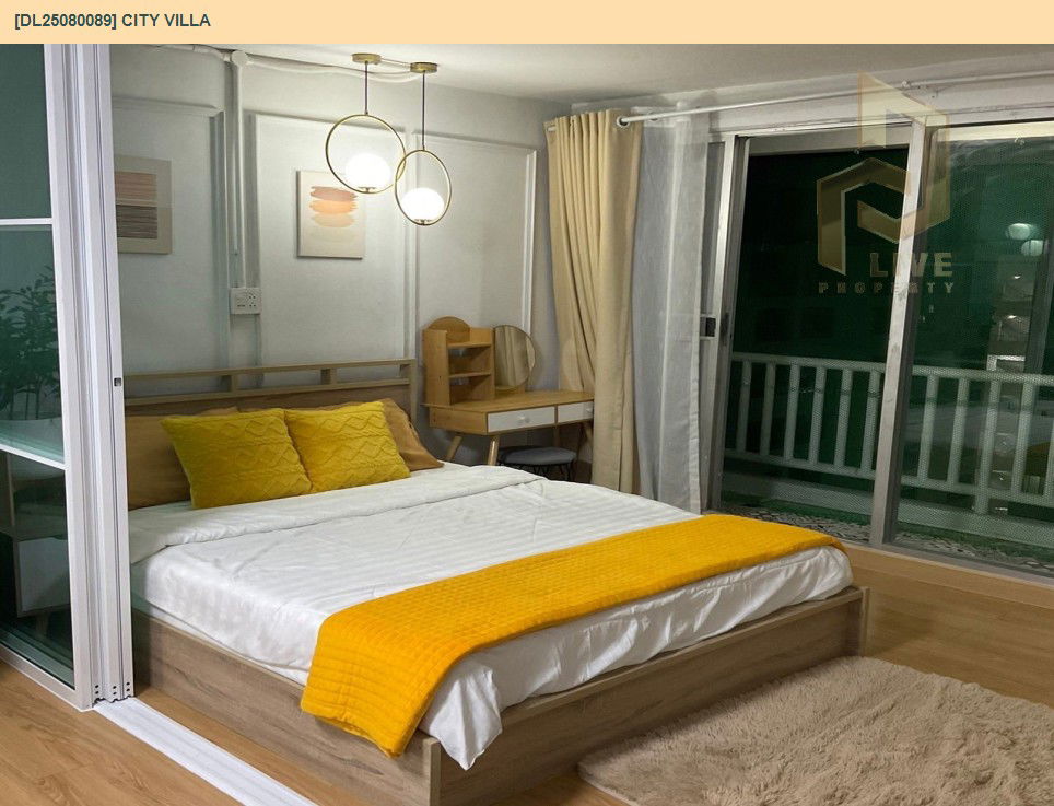 รูป DL25080089 ให้เช่าคอนโด ซิตี้ วิลล่า (City Villa) ใกล้ - พร้อมเข้าอยู่ โทรด่วน 0638692663 LineID @534wlwof - รูปที่ 2/8