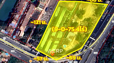 Land for sale Srinagarindra Road : Prime Land for Sale on Thepharak Road Near Si Thepha Station – Golden Opportunity for Investors Ref no.00159598