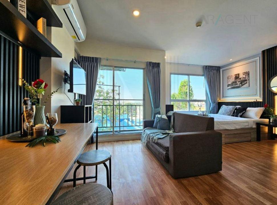 picture For Rent Condo LUMPINI VILLE RATBURANA - RIVERVIEW 2 Building A, Floor 5,Studio, Room size 23 sqm - 7/8