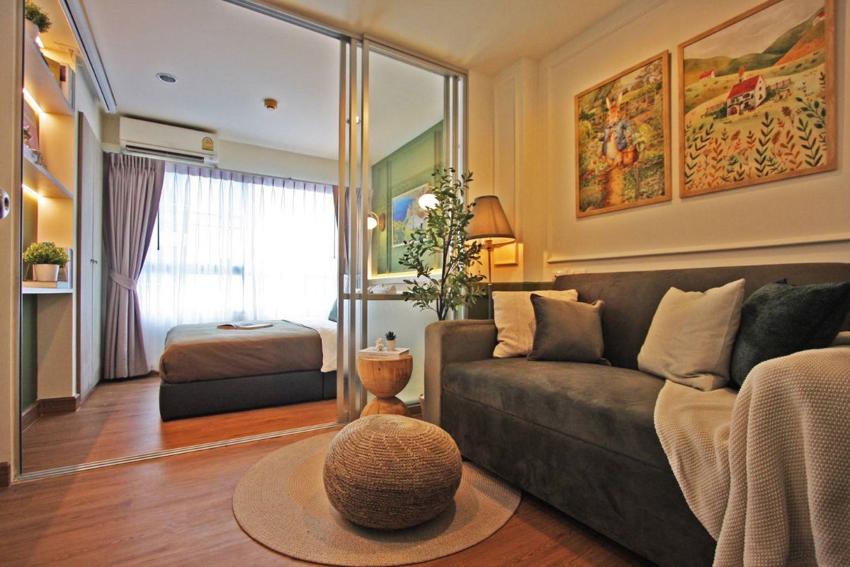 picture 🟢For Sale🟢Lumpini Ville On Nut-Pattanakarn, beautiful room, ready to move in. 📱ADD LINE @nathong97 (Reply ⚡ 24 Hr) P817 - 4/14