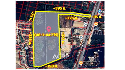 Land for sale King Mongkut University Of Technology Thonburi, Bang Khunthian Campus : Large Land Plot for Sale on Bang Khun Thian-Chai Thale Road (46-1-44.7 Rai) Ref no.00159676