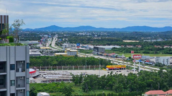 รูป ให้เช่า condo Escent Rayong 1  ชั้นสูง วิวเซ็นทรัลระยอง - รูปที่ 12/12
