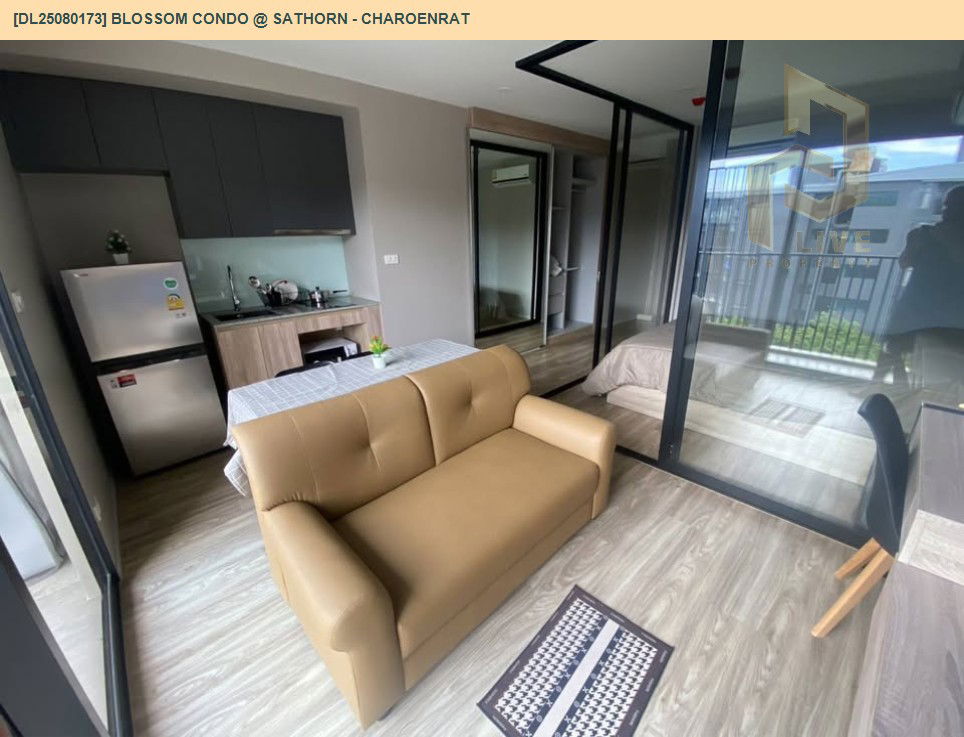 picture DL25080173 Condo for rent, Blossom Condo @ Sathorn - Charoenrat near BTS Surasak, ready to move in, call urgently 0656133286 LineID @534wlwof - 2/16