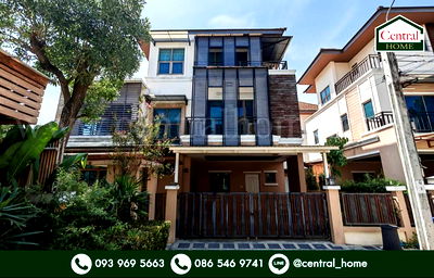 ขายบ้านเดี่ยว : บ้านเดี่ยว 3 ชั้น หมู่บ้าน นนทรี รีเจ้นท์ ราชพฤกษ์ หลังมุม ใกล้ เซ็นทรัลเวสต์วิลล์