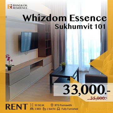 Whizdom Essence Sukhumvit 101, Stunning unit with panoramic city views 🌃 Near BTS  Punnawithi