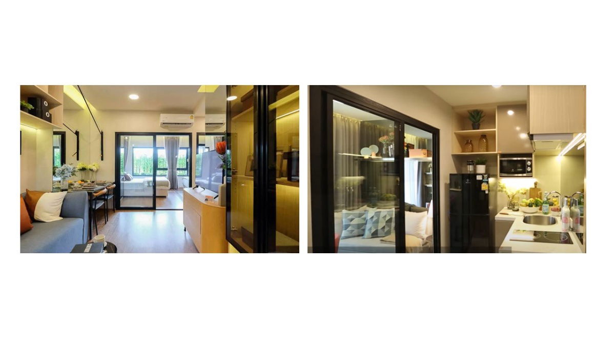 รูป โครงการ ลีฟวิ่น รามคำแหง ขายดาวน์ห้อง Type 1+ 1 Bedroom  (32.87 Sq.m.)  - รูปที่ 10/10