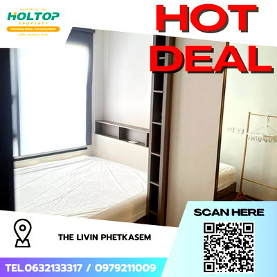 คอนโดให้เช่า : #Z1816💥060868🔥ให้เช่าคอนโด The LIVIN Phetkasem