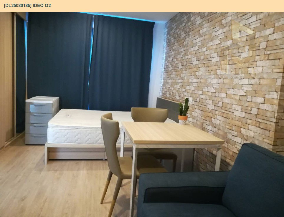 รูป MDL25080185 ให้เช่าคอนโด ไอดีโอ โอทู (IDEO O2) ใกล้ BTS บางนา พร้อมเข้าอยู่ โทรด่วน 0638692663 LineID @534wlwof - รูปที่ 3/7