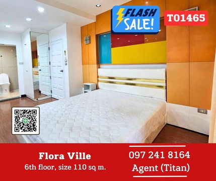 🎉 Urgent !! The room is free. Ready to stay. Flora Ville 🎉 Decorated with fir. Appointment first (T01465)
