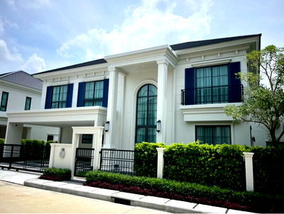 บ้านเดี่ยว นิคมอัญธานี (เจมโมโปลิส) : ขาย เศรษฐสิริ บางนา กม.10 (แสนสิริ)  บ้านใหม่ *** บ้านเดี่ยว 2 ชั้น พร้อมเข้าอยู่! ตกแต่งพร้อมอยู่***