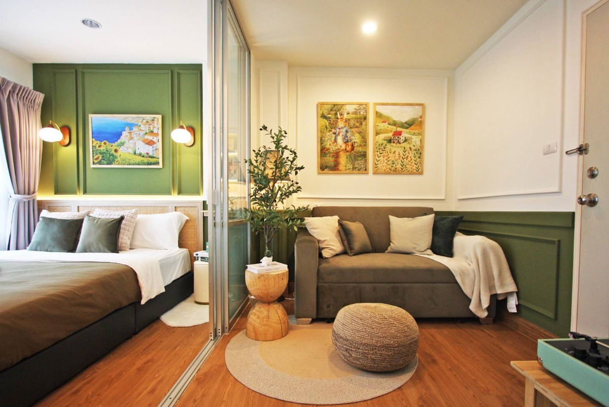 picture 🟢For Sale🟢Lumpini Ville On Nut-Pattanakarn, beautiful room, ready to move in. 📱ADD LINE @nathong97 (Reply ⚡ 24 Hr) P817 - 1/14
