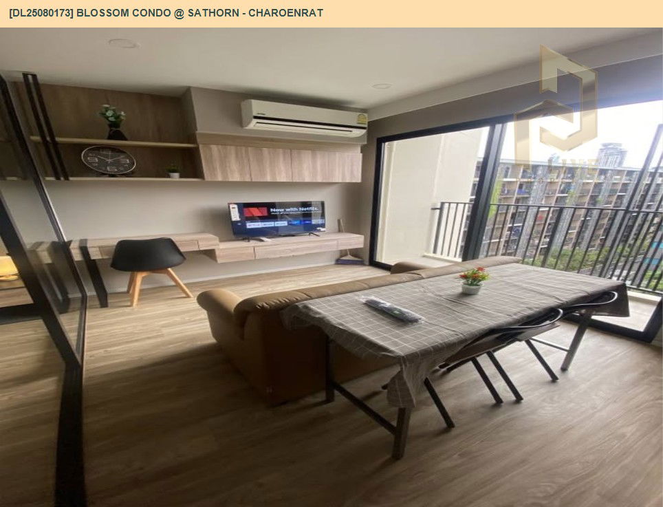 picture DL25080173 Condo for rent, Blossom Condo @ Sathorn - Charoenrat near BTS Surasak, ready to move in, call urgently 0656133286 LineID @534wlwof - 4/16