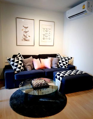 Condos for rent HomePro Rama 9 : *** Condo for Rent : The Base Garden-Rama9 High floor Fully furnished Nice decorated ***
