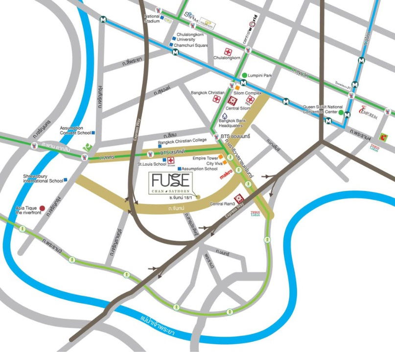 รูป ให้เช่าคอนโด Fuse Chan Sathorn ใกล้ เซนทรัลพระราม 3 24,500 บาท รหัสทรัพย์: RS1239 - รูปที่ 14/19