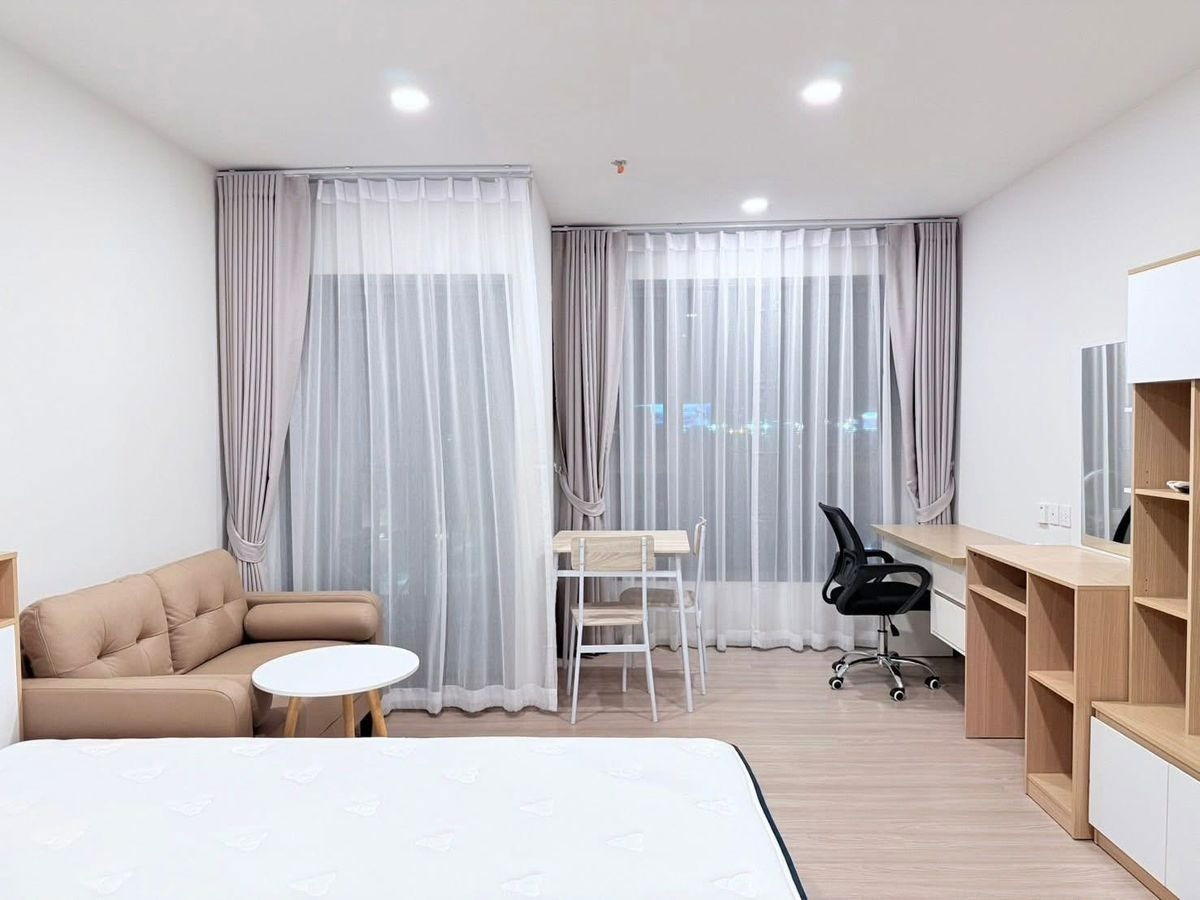 picture ✨ Washing machine included. Aspire Sukhumvit - Rama 4 Condo, 27 sq m, 9th floor, only 15,000 baht. 🏡💖 - 4/10