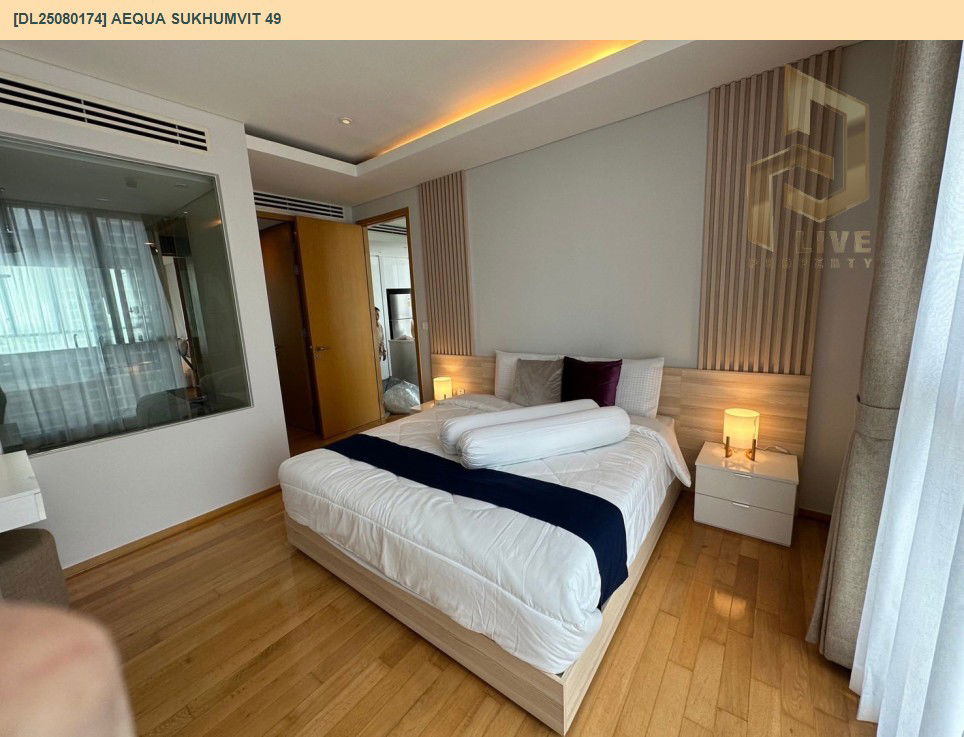รูป MDL25080174 ให้เช่าคอนโด เอควา สุขมวิท 49 (Aequa Sukhumvit 49) ใกล้ BTS ทองหล่อ พร้อมเข้าอยู่ โทรด่วน 0638692663 LineID @534wlwof - รูปที่ 4/9