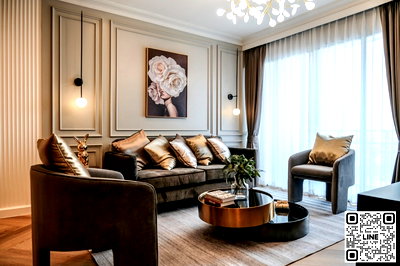 Condos for rent Samitivej Sukhumvit Hospital : TA4465📲Line ID @556ryccg 🚄155 sqm 3 Bedroom Floor 18 Tower B Nusasiri Grand Condo, Sukhumvit Main road Fully furnished near BTS Ekkamai 0 m.